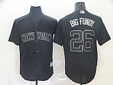 Yankees 26 DJ LeMahieu Big Fundy Black 2019 Players' Weekend Player Jersey,baseball caps,new era cap wholesale,wholesale hats